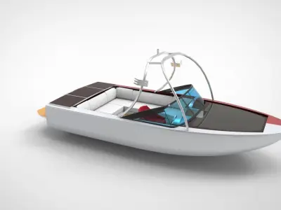 recreational boat 3D model buy