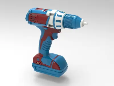portable drill 3D model purchase