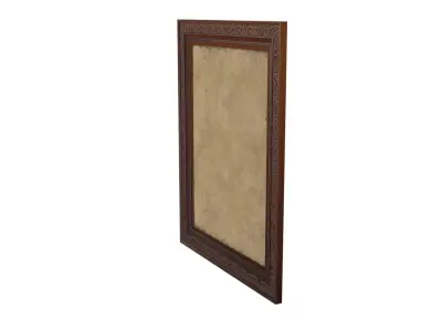Picture frame metal Low-poly 3D model