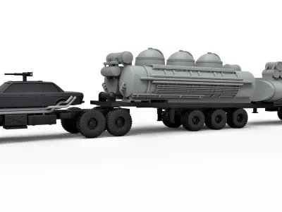 People eater truck from Mad Max 4 Scale 1 to 43 3D print model