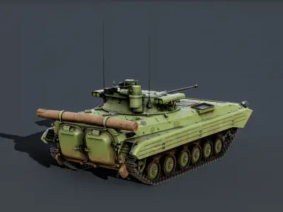 BMP-2M Low-poly 3D model