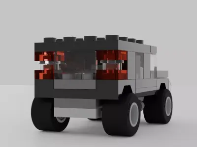 LEGO CREATOR Black SUV 7602 3D model