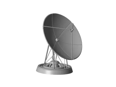 military antenna 3D model get