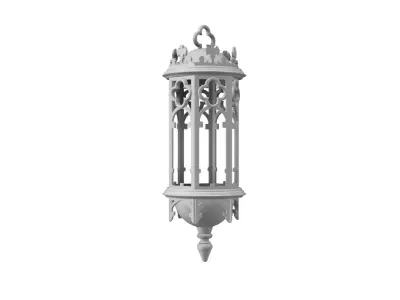 Antique style hanging plant pot 3D print model