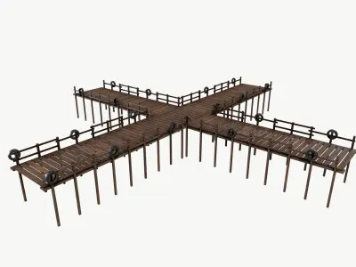 Fishing Harbor 3D model