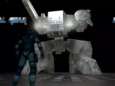 Metal Gear REX Low Poly Low-poly 3D model
