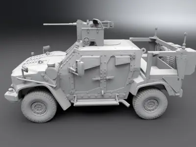 OSHKOSH JLTV CROWS Scale model 3D print model
