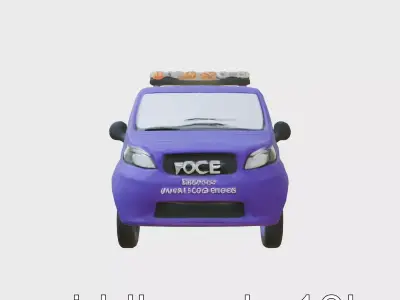 Environmental Protection Vehicle 3D Model Low-poly 3D model