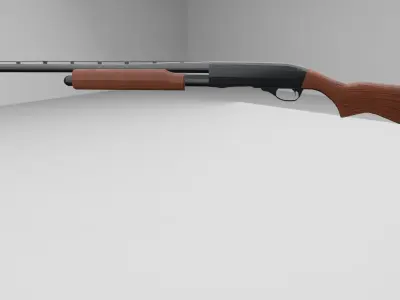 shotgu-escopeta Low-poly 3D model