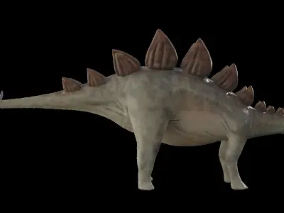Stegosaurus Low-poly 3D model buy
