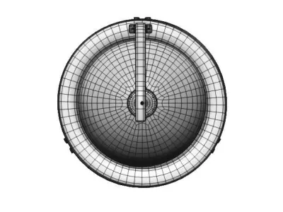 Vintage Globe Bar Cart 3D model