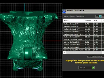 Antique PANDANT 3D PRINTABLE MODAL  3D print model
