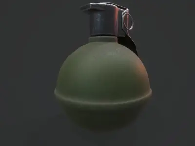 M67 - Grenade - Models and Textures Low-poly Low-poly 3D model