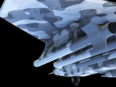 Military plane of MIG-24 3D model
