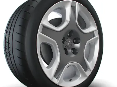 Lexus SC430 2006 wheel 3D model