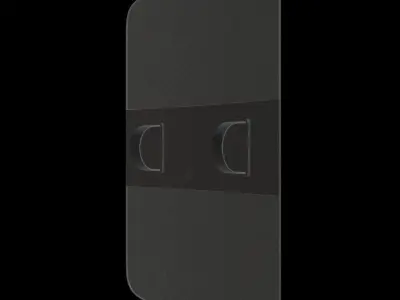 Transparent Police Riot Shield Low-poly 3D model