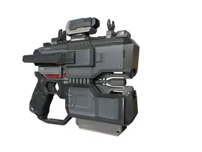 Gun 3d Model apocalypse weapon 3D model
