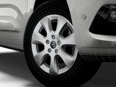 Opel Combo Limited Edition Van 2021 wheel 3D model