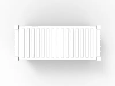 20 Foot ISO Shipping Container 3D model