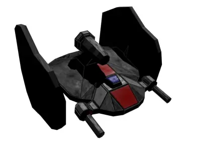 Spaceship fighter Free low-poly 3D model purchase