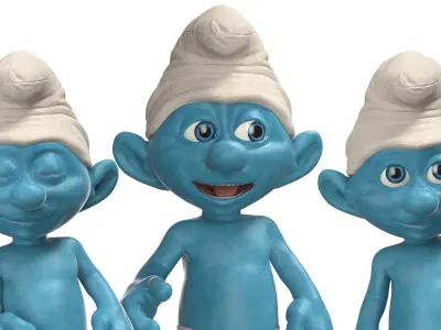  Cartoon Smurf Rigged 