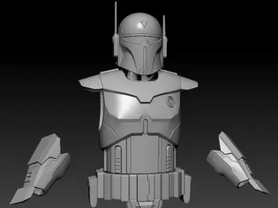 Gar Saxon 6inch figure custom 3d printing files 3D print model