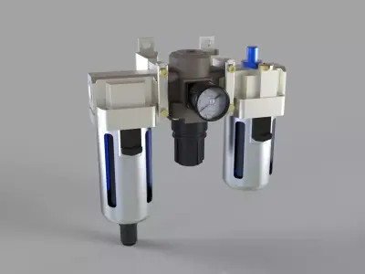 Air Filter Regulator Free 3D model