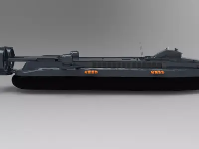 large hovercraft 3D model