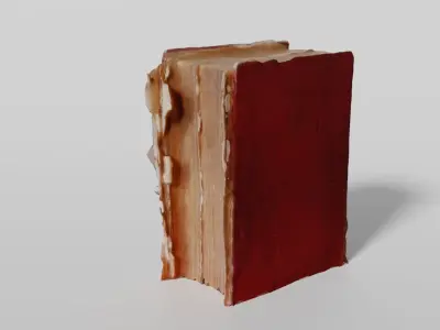 A worn old book 3D model