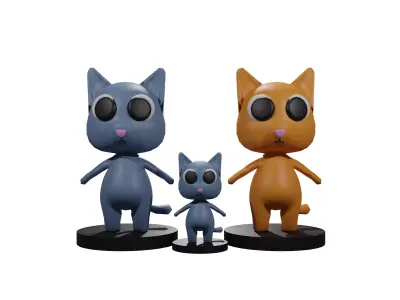 Cat 3D Model Free 3D model