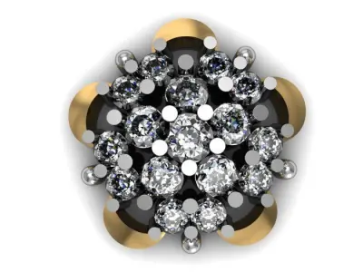 daimond nose pin 3D print model