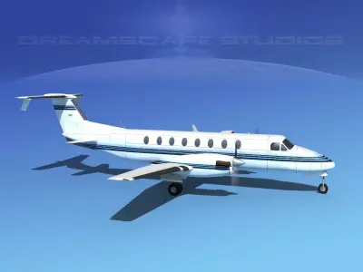 Beechcraft B1900C V03 3D model