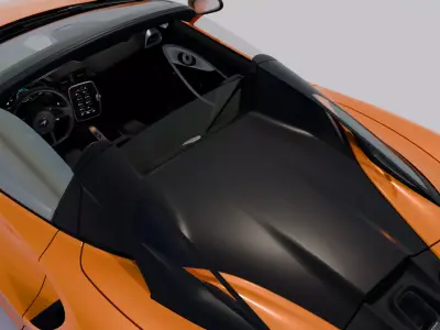 McLaren Artura Spider 2024 High Detail Game Ready Cinematic Low-poly 3D model
