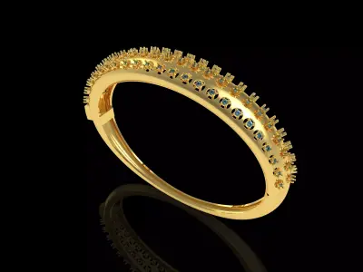 Art Deco Bracelet 29 3D print model
