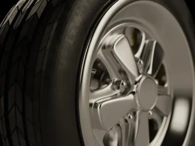 Car wheel  Free 3D model