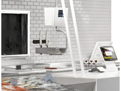 Fish store 3D model