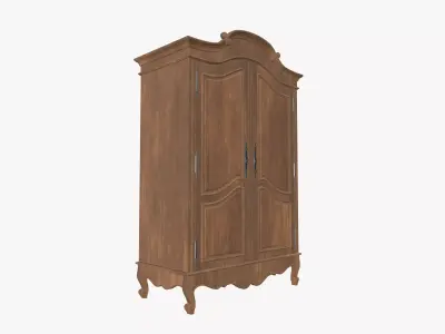 Wardrobe Low-poly 3D model shop