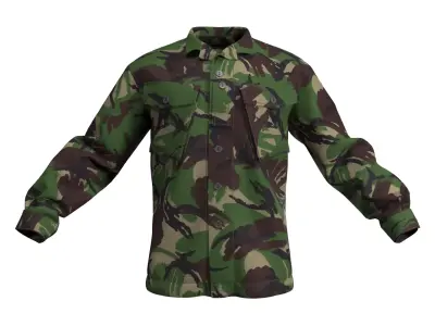 British Combat Jacket DPM CS95 - Marvelous Designer 3D model
