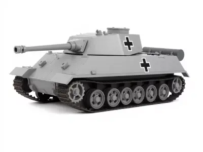 Gray Panther Tank model pack Low-poly 3D model