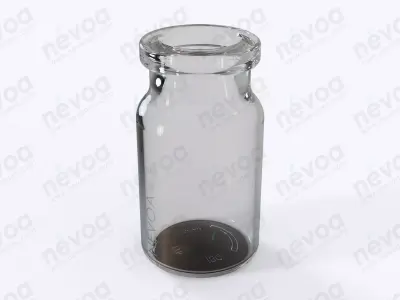 Glass vial - GME 402 - Vial - antibiotics - 7 ml 3D model