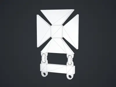 Marksmanship Marksman Badge Low-poly 3D model