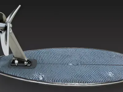 Realistic Electric Hydrofoil Surfboard 3D Model 3D Model Low-poly 3D model