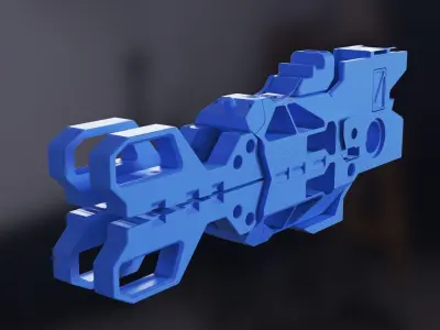 Scifi spaceship spacecraft part  3D model