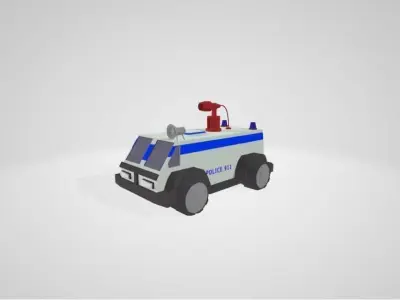 armored car Free low-poly 3D model