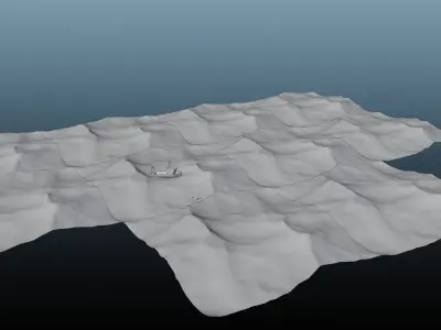 Realistic Ocean fishing boat in Free 3D model