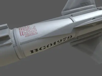 AIM-9X SIDEWINDER Missile Low-poly 3D model