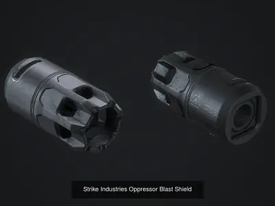 PBR MUZZLE BRAKES  3D Model Pack