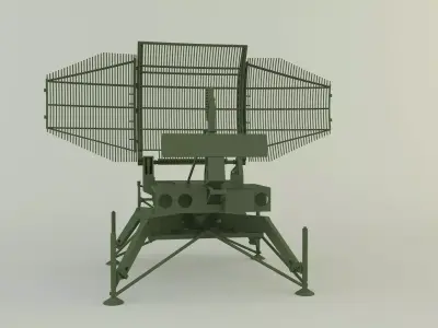 AN-TPS-43 radar system 3D model