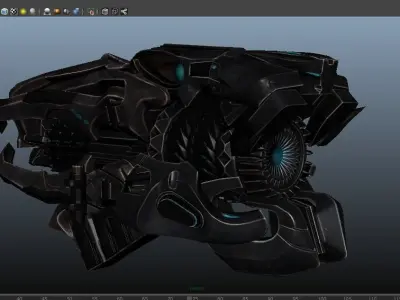Weapon Mortar Low-poly 3D model