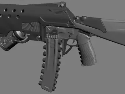 sci fic gun 3D model